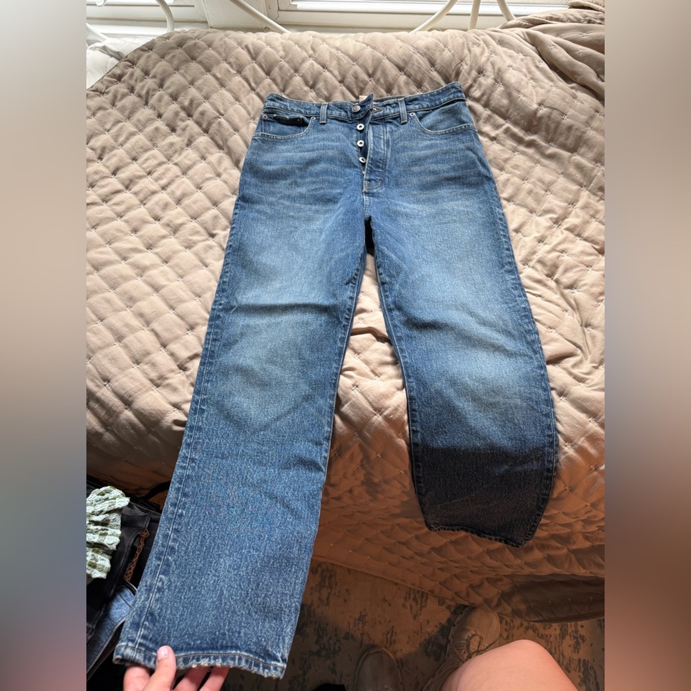 Madewell 90s Straight Crop Jeans